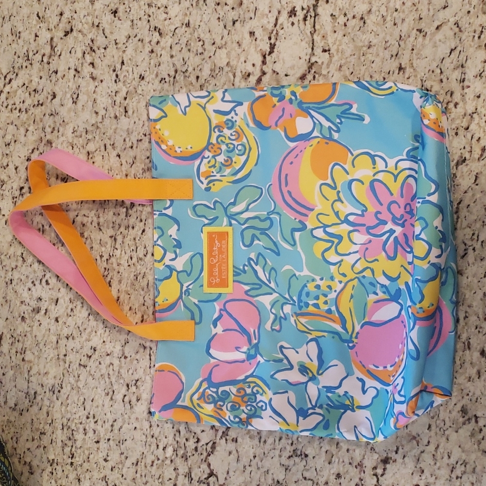 Lilly Pulitzer Blue Tote Bag (Like New!)